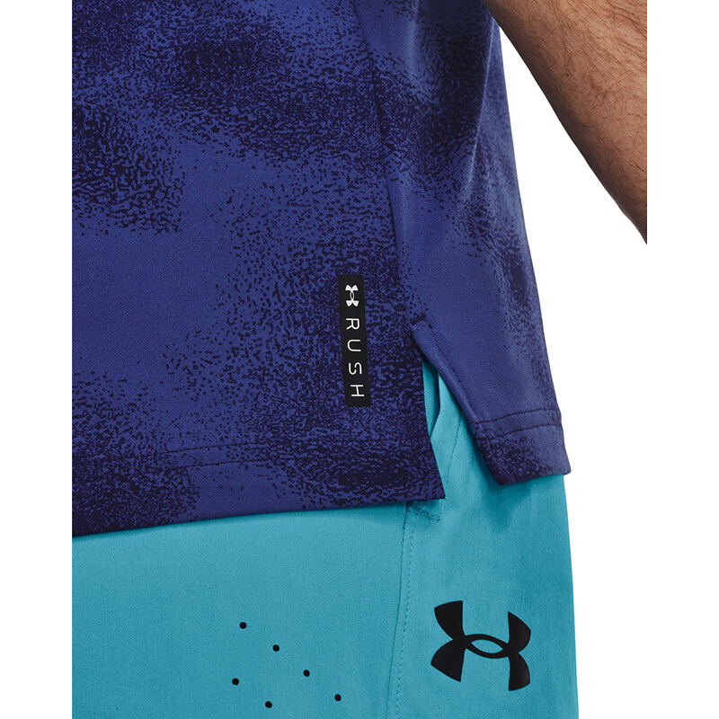 Pánské tričko Under Armour Rush Energy Print Ss Blue