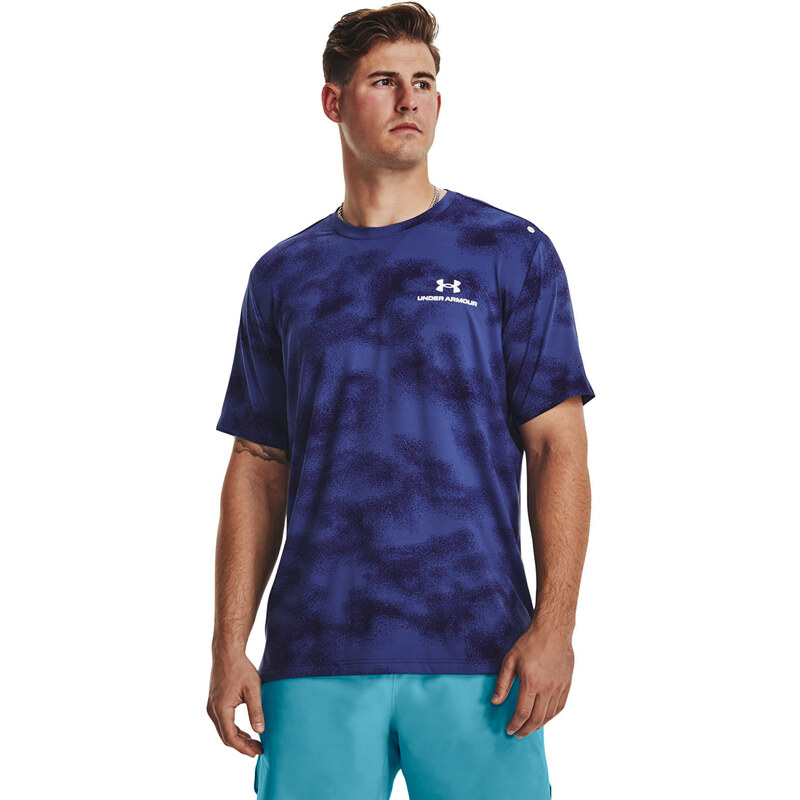 Pánské tričko Under Armour Rush Energy Print Ss Blue