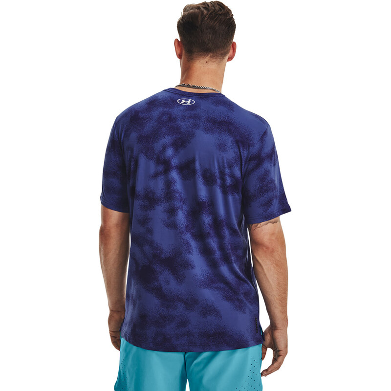 Pánské tričko Under Armour Rush Energy Print Ss Blue