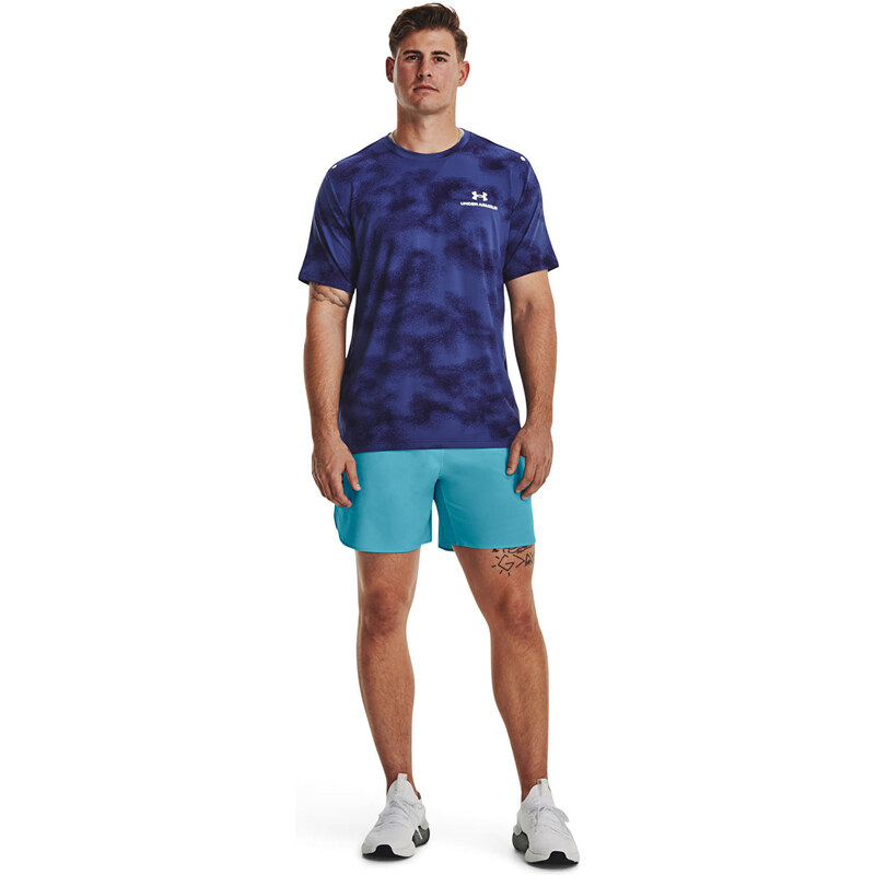 Pánské tričko Under Armour Rush Energy Print Ss Blue