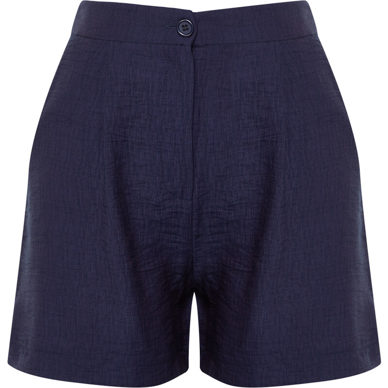 Trendyol Navy Blue Pocket Regular Fit Woven Shorts