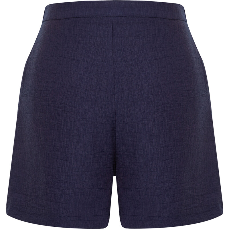 Trendyol Navy Blue Pocket Regular Fit Woven Shorts