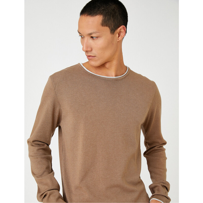 Koton Basic Knitwear Sweater Crew Neck Long Sleeved