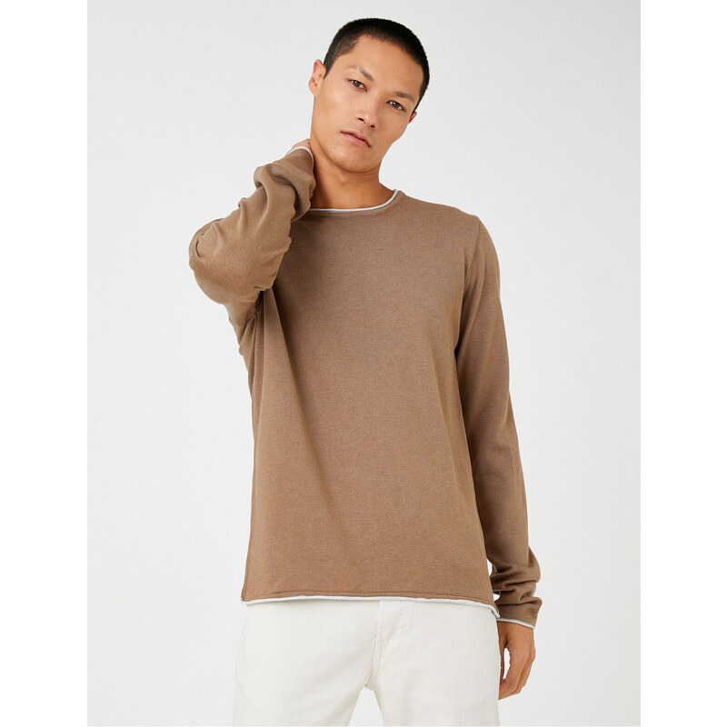 Koton Basic Knitwear Sweater Crew Neck Long Sleeved