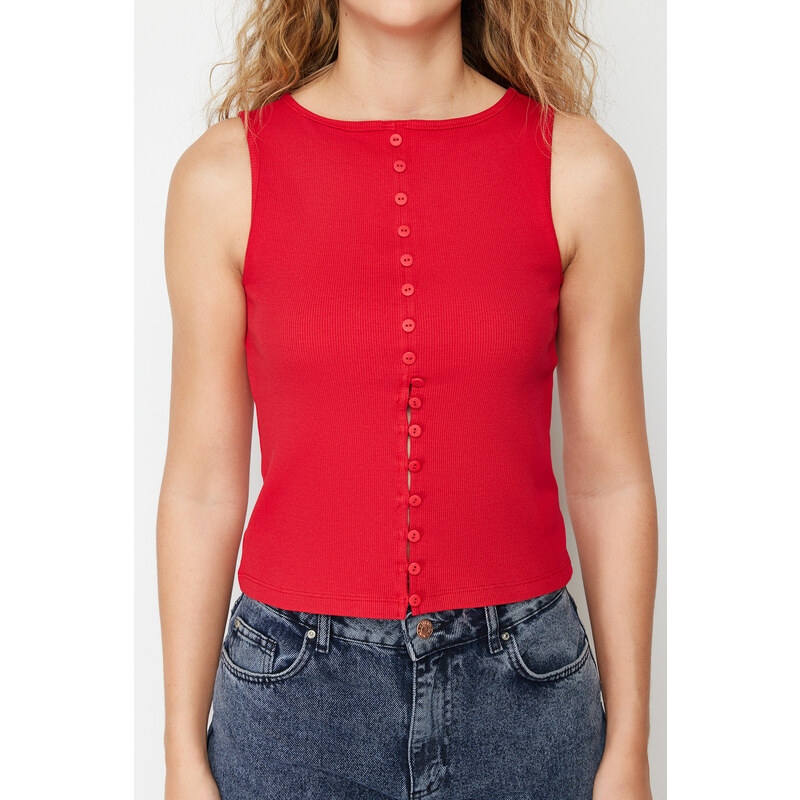Trendyol Red Knitted Blouse