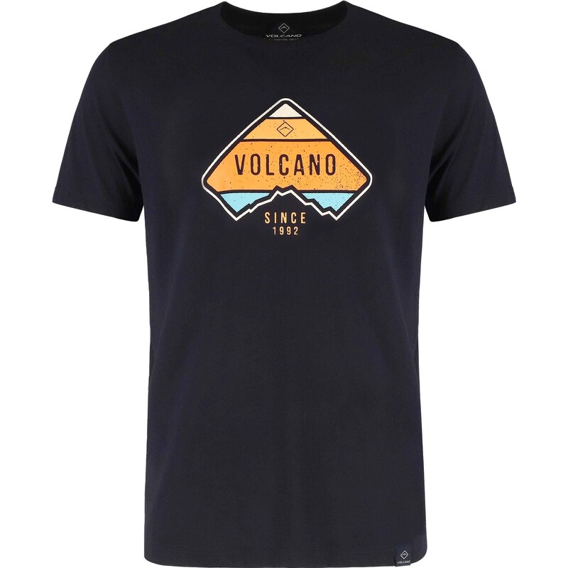 Volcano Man's T-Shirt T- Navy Blue