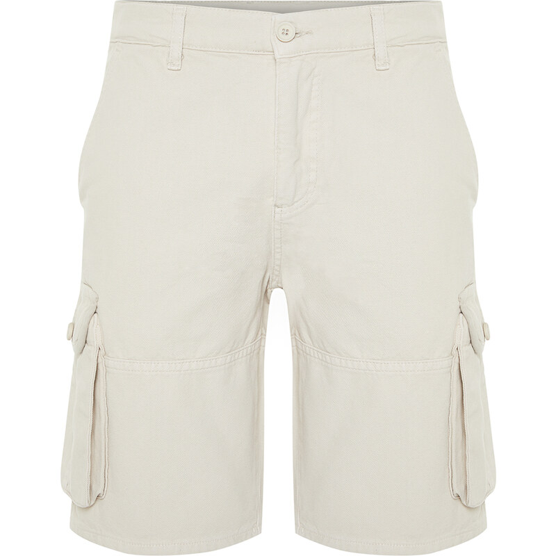 Trendyol Stone Regular Fit Cargo Pocket Short