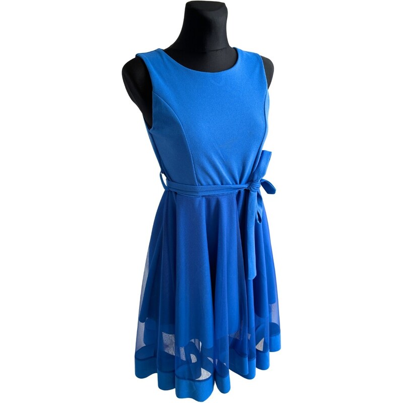 HollywoodStyle.cz krátké modré letní šaty Brenda: Modrá Polyester ONESIZE