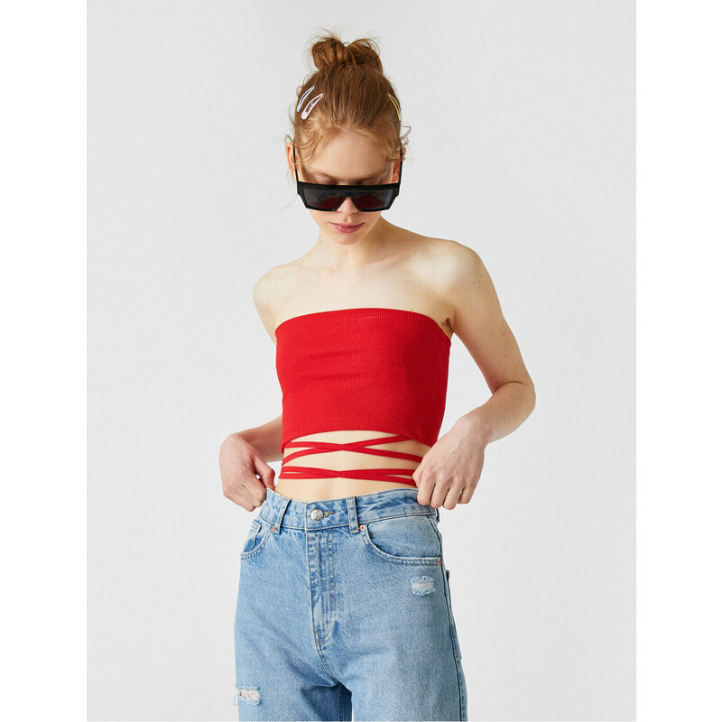 Koton Strapless Crop