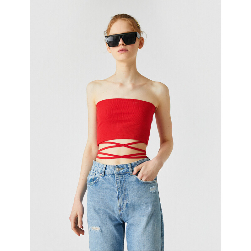 Koton Strapless Crop