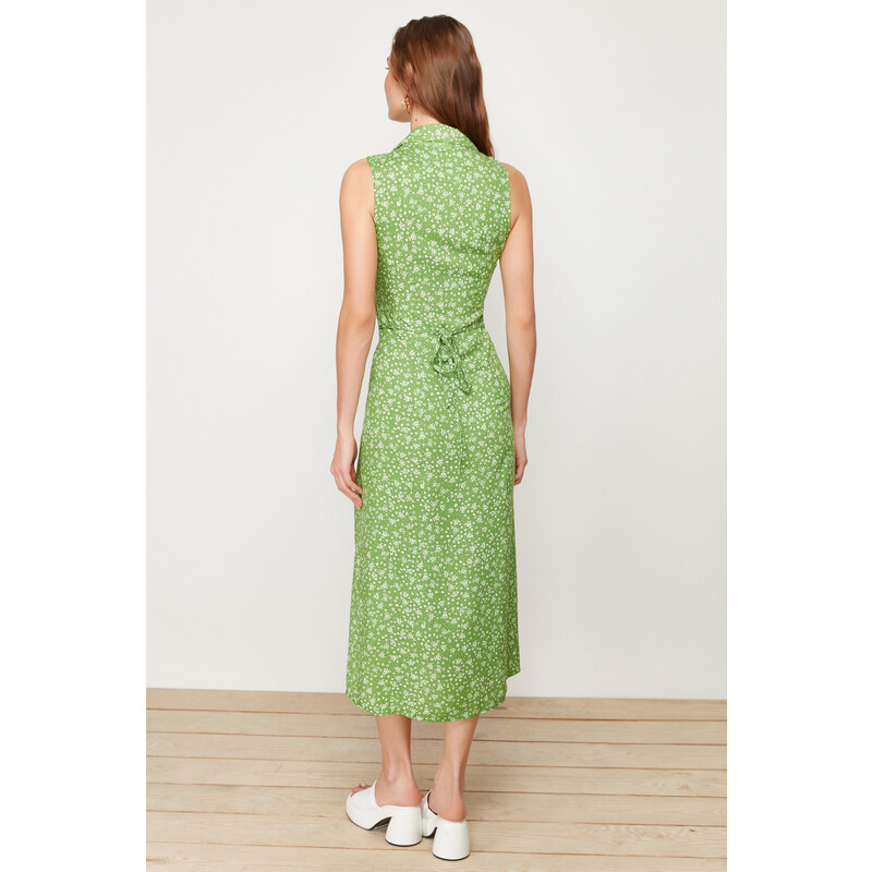Trendyol Green Woven Woven Midi Dress