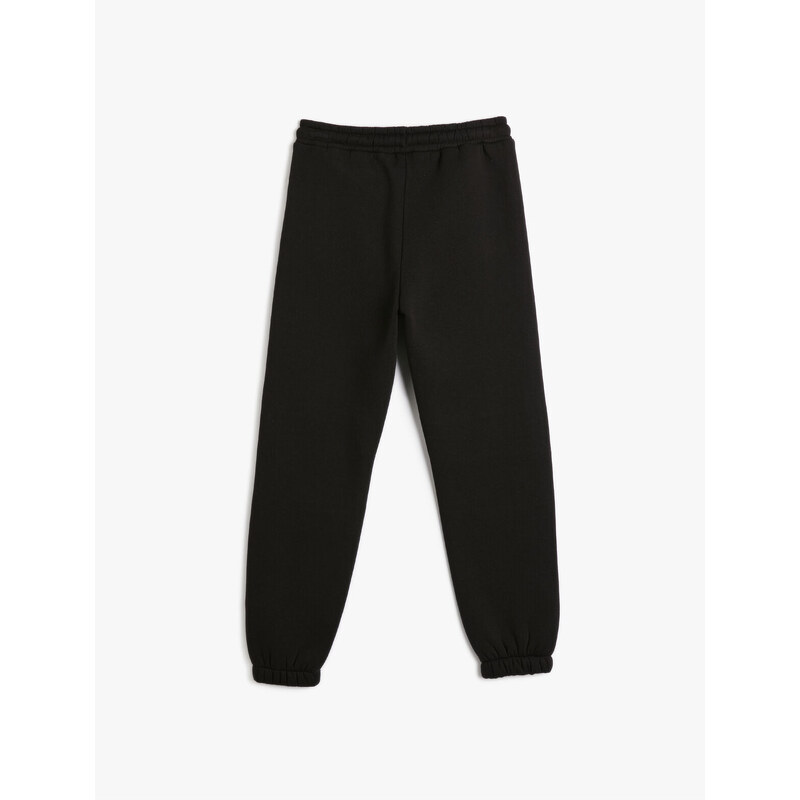 Koton Jogger Sweatpants Zipper Detail Raised Cotton