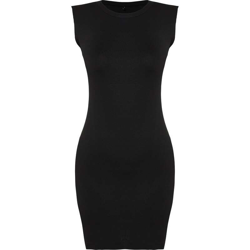 Trendyol Black Mini Knitwear Dress