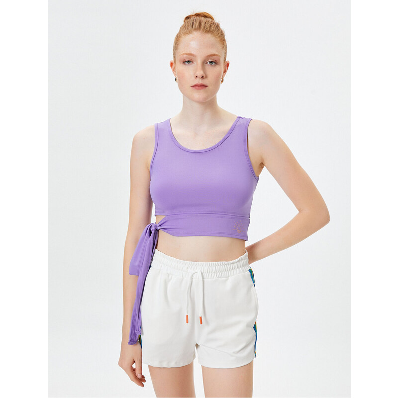 Koton Tie Detailed Sports Bra U Neck