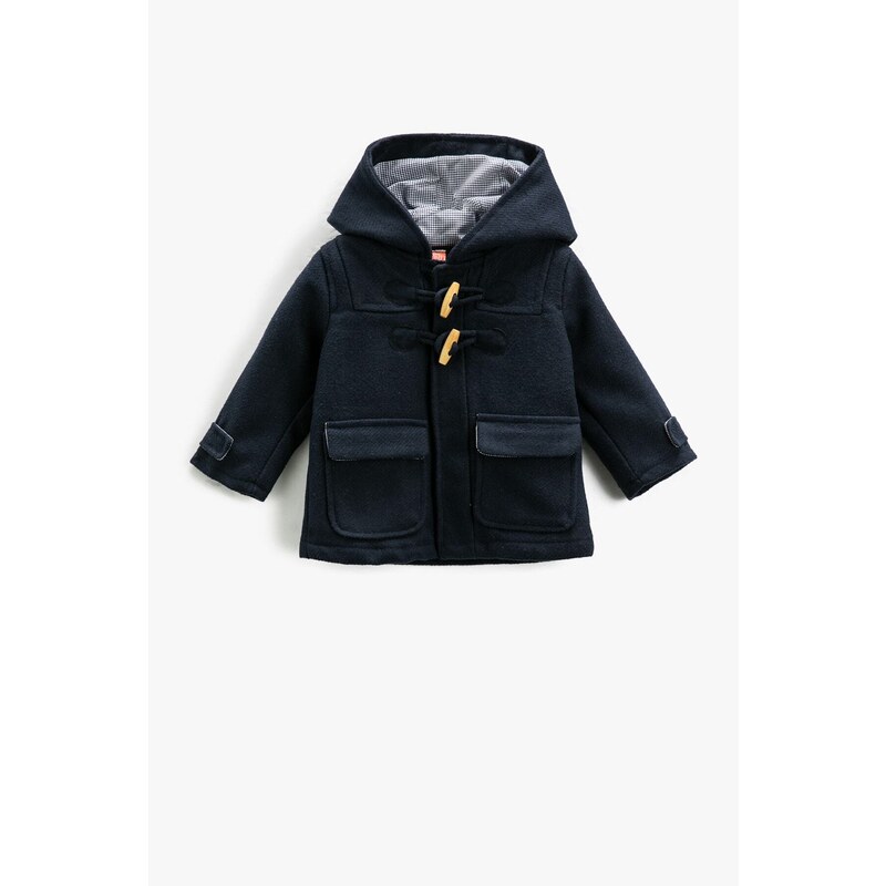 Koton Baby Boy Navy Blue Coat