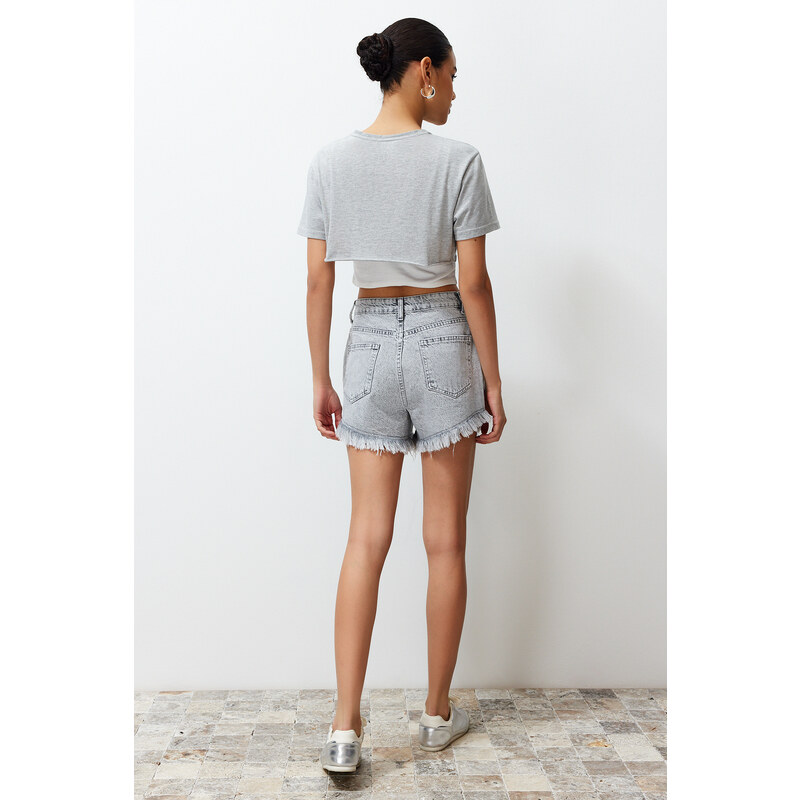 Trendyol Gray Shorts & Bermuda