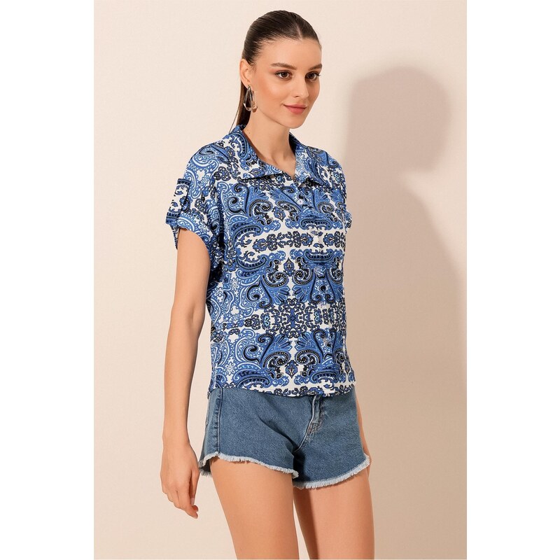 Bigdart 20200 Patterned Short Sleeve Shirt - Saks