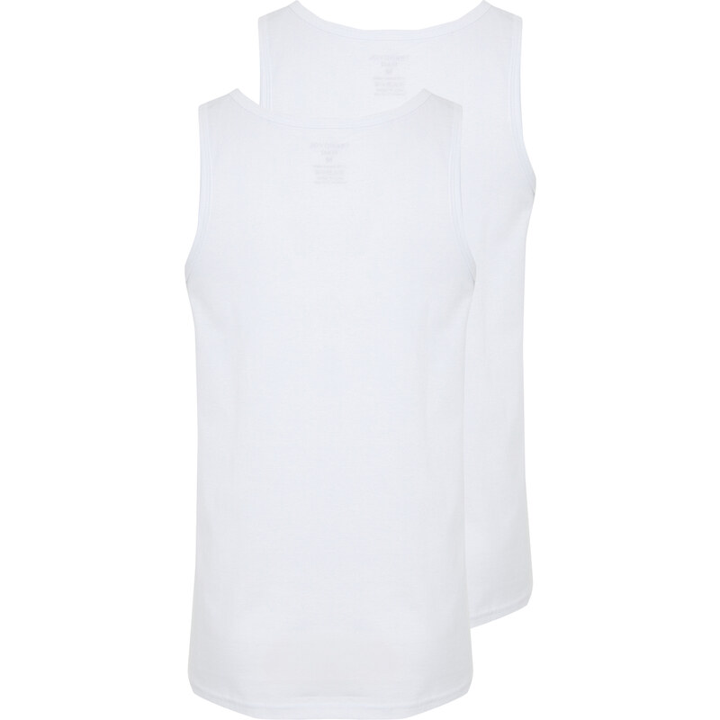 Trendyol White Basic 2-Pack Underwear Undershirt