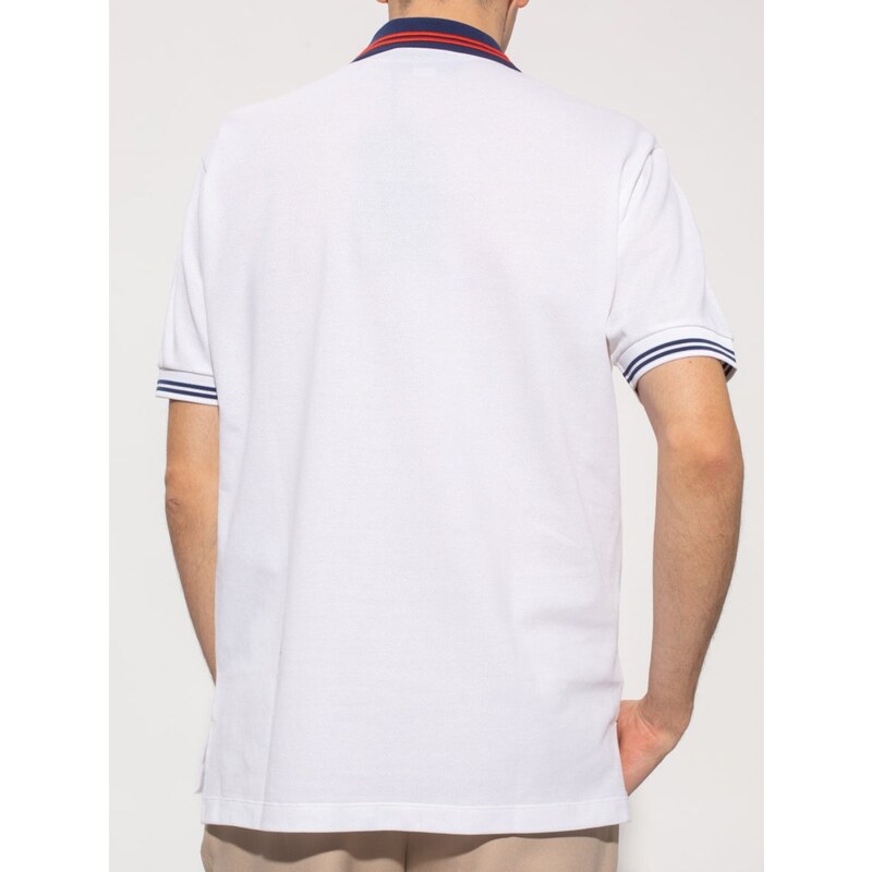 GUCCI Cotton Piquet White polo tričko