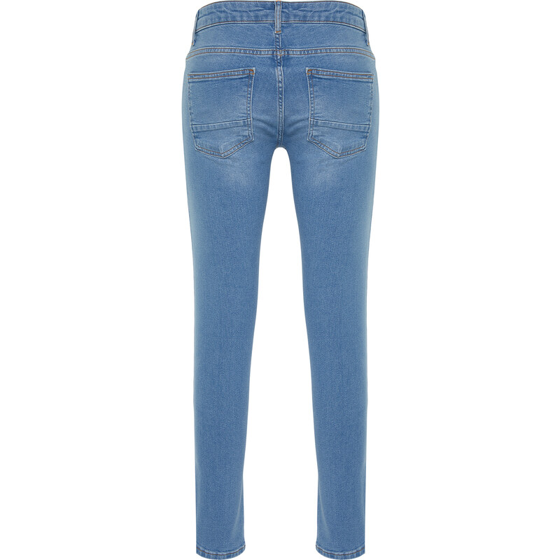 Trendyol Blue Skinny Fit Stretch Fabric Jeans Denim Trousers