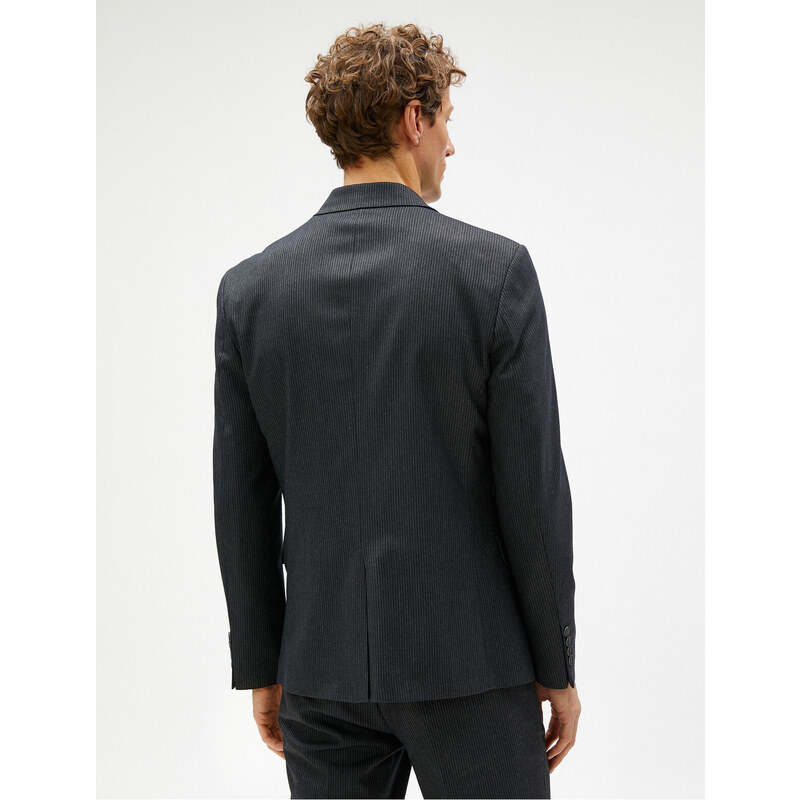 Koton Blazer Jacket with Pocket Detail and Buttons in a Slim Fit
