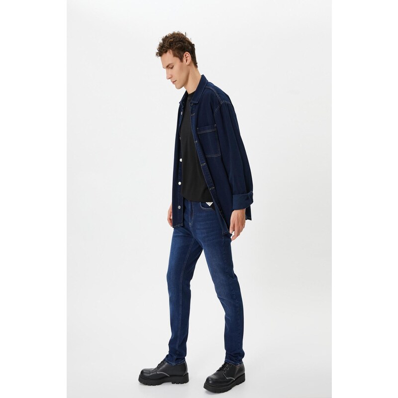 Koton Men's Dark Indigo Jeans