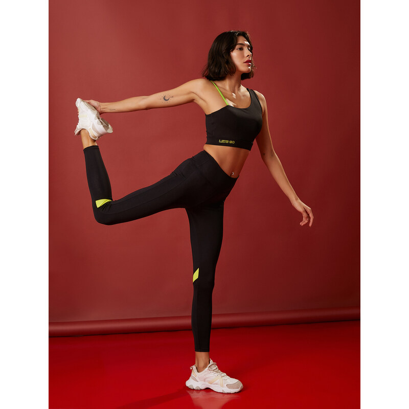 Koton High Waist Sport Leggings with Stripe Detail.