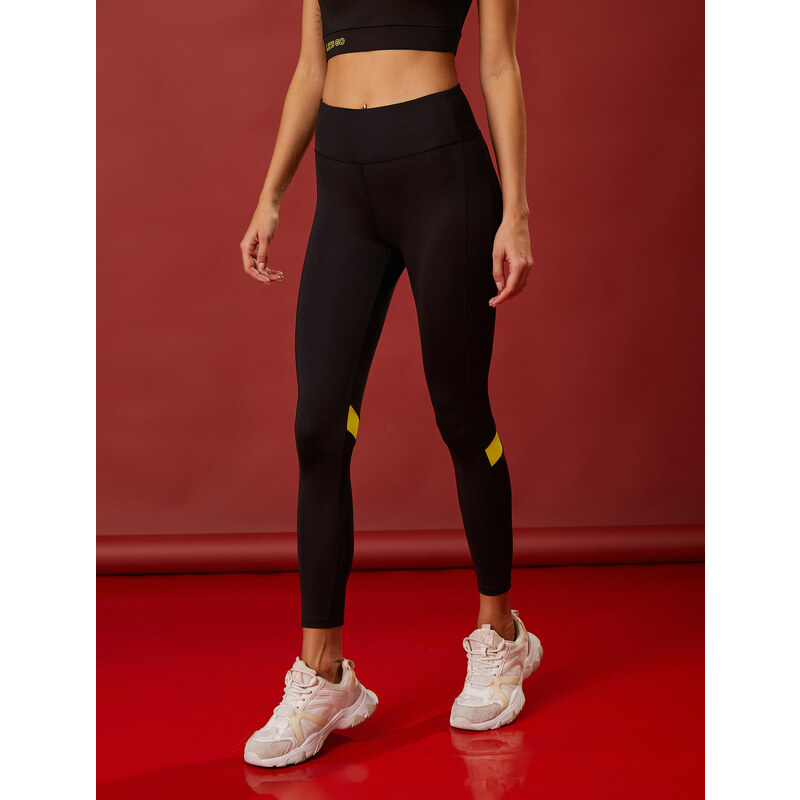 Koton High Waist Sport Leggings with Stripe Detail.