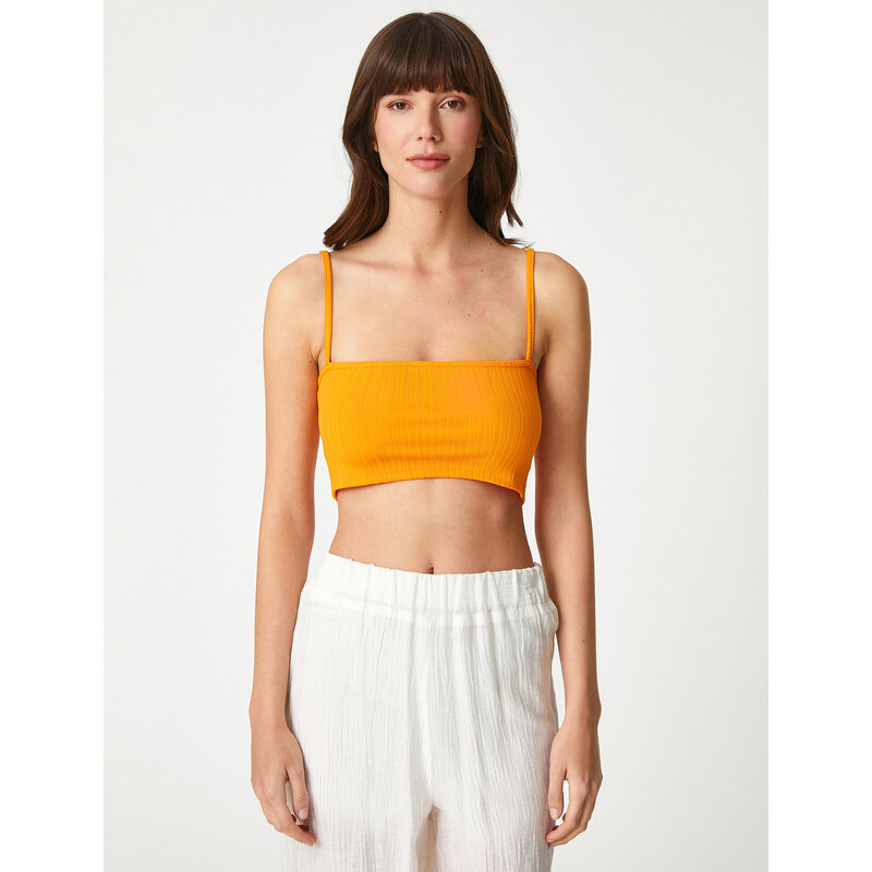 Koton Crop Singlets, Throat Straps