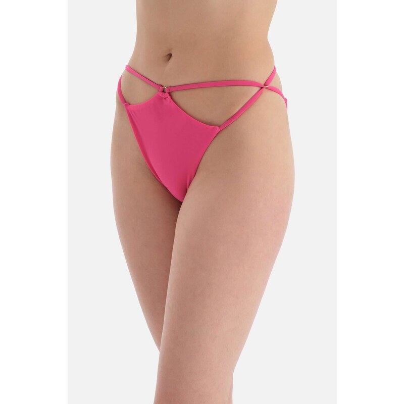 Dagi Fuchsia String Detailní brazilský spodní díl bikin