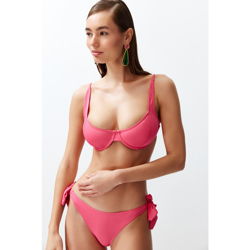 Trendyol Fuchsia Balconette Bikini Top