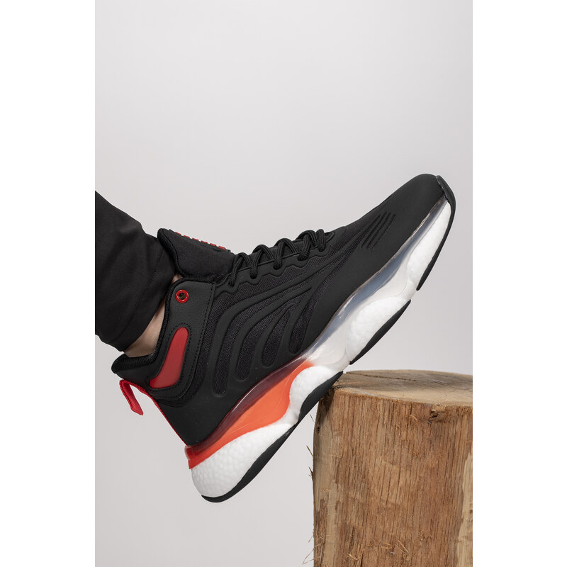 Riccon Tharndaer Men's Sneaker Boots 0012420 Black Red
