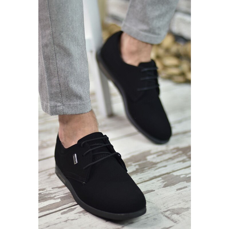 Riccon Black Black Men's Casual 0012211