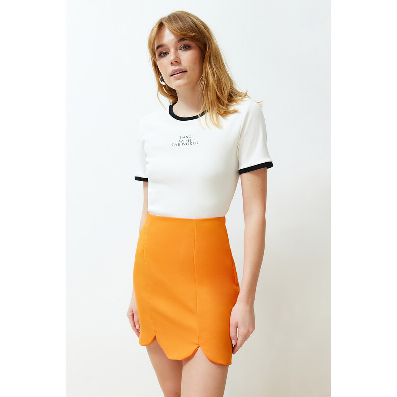 Trendyol Orange Skirt