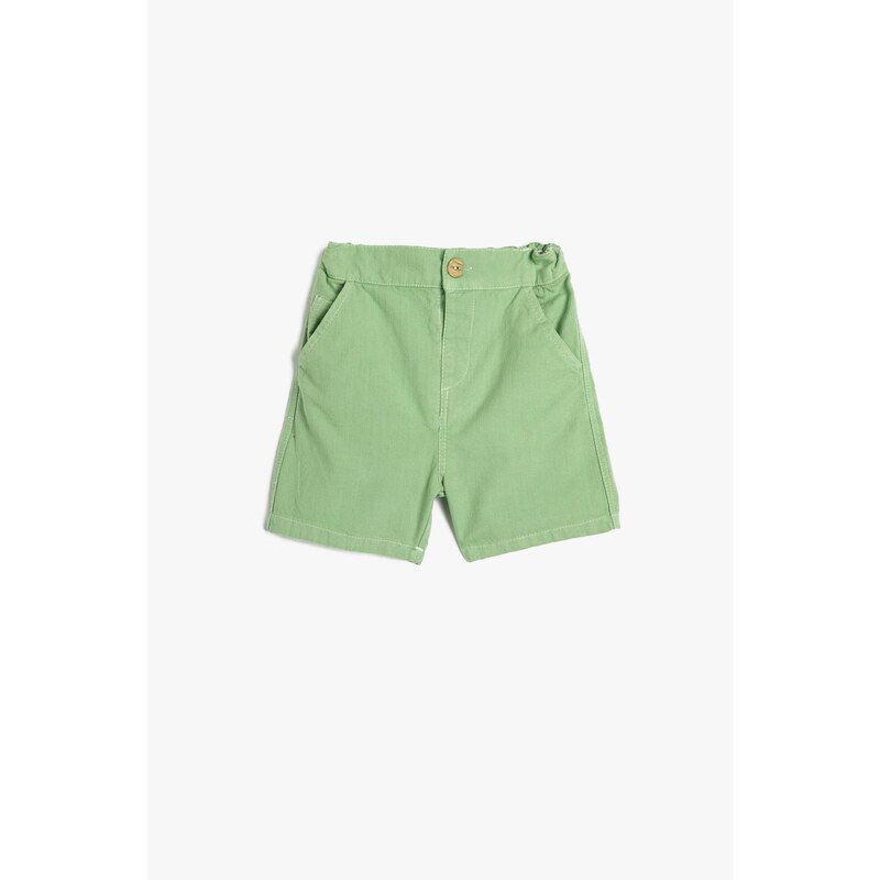 Koton The Shorts Waist Elasticated Basic. Cotton With Pocket.