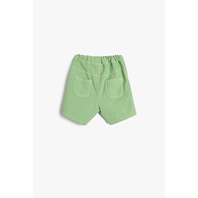 Koton The Shorts Waist Elasticated Basic. Cotton With Pocket.