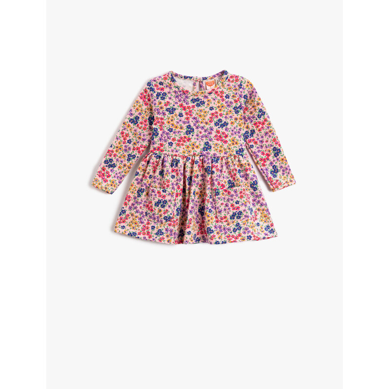 Koton Floral Long Sleeve Dress