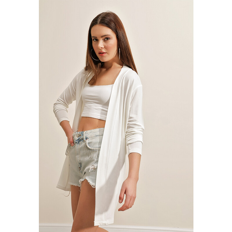 Bigdart 5887 Fine Seasonal Cardigan - White