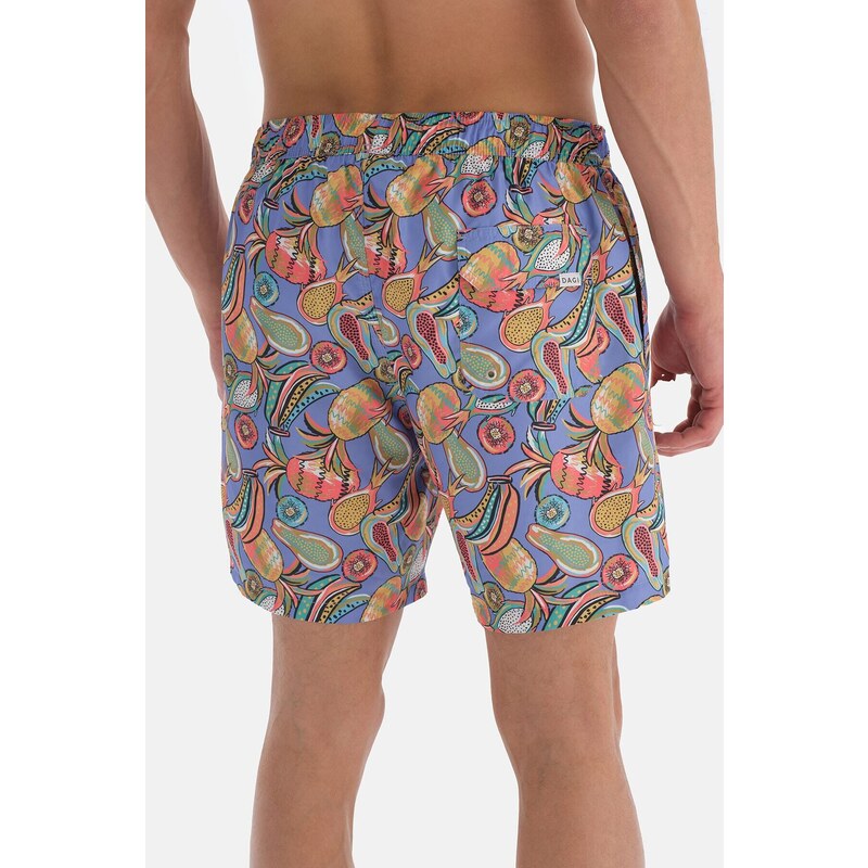 Dagi Lilac Tropical Fruit Des. Medium Shorts