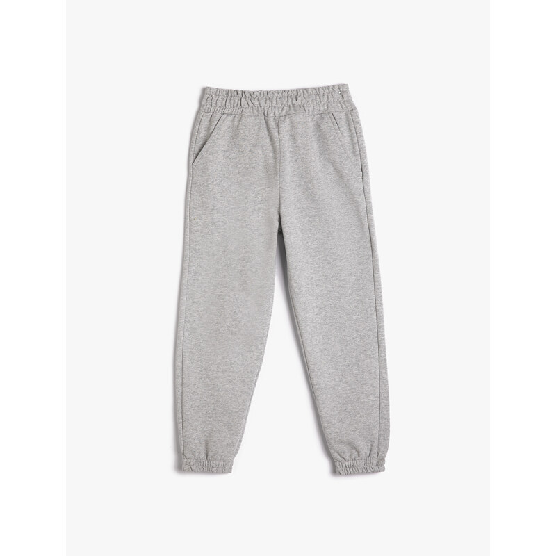 Koton Basic Jogger Sweatpants with Pockets and Elastic Waist.