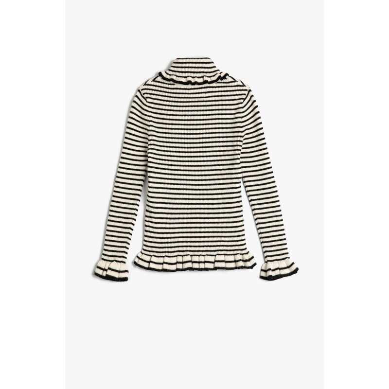 Koton Girls Black Striped Sweater