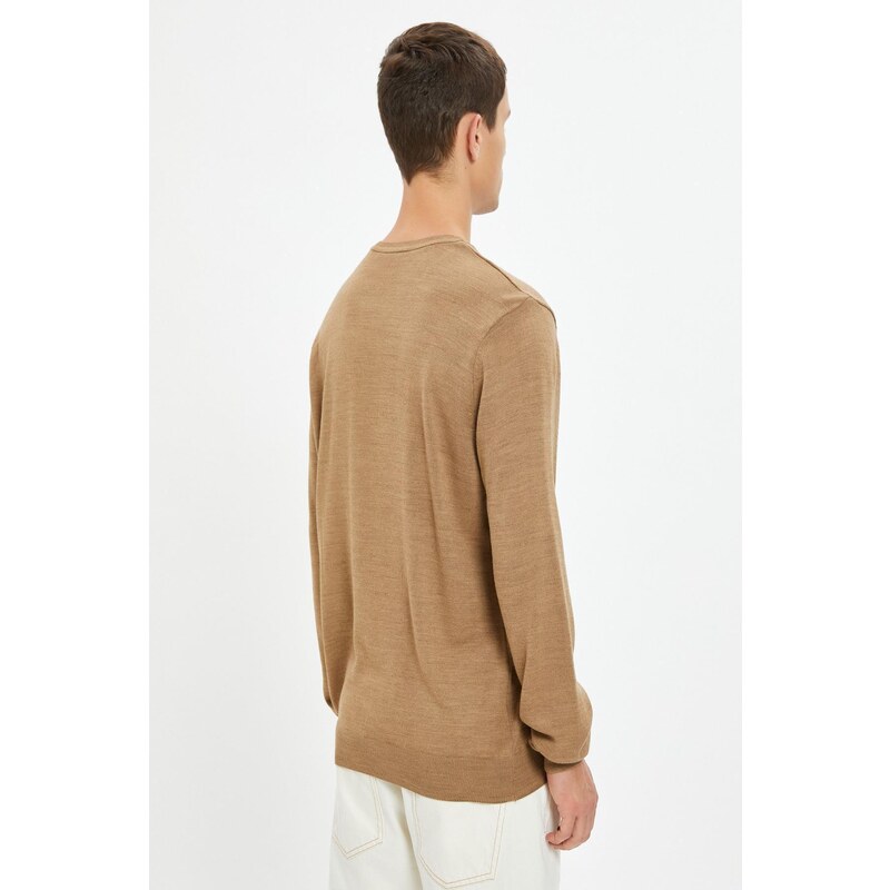 Koton Men's Camel Hair Sweater