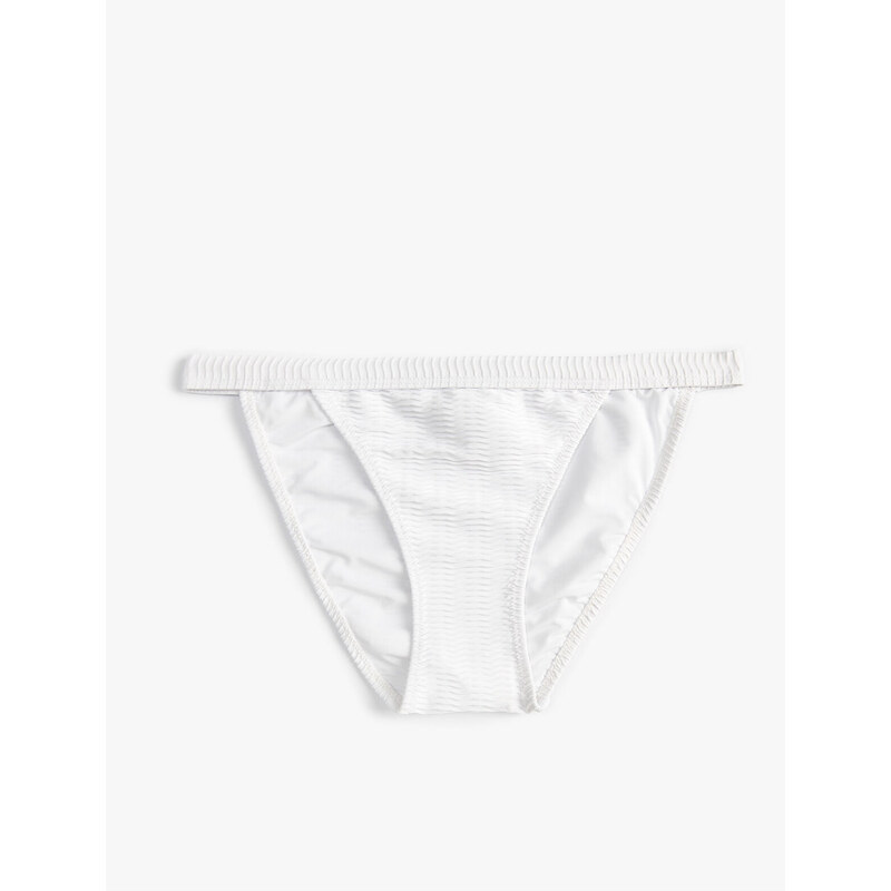 Koton Textured Bikini Bottom Normal Waist