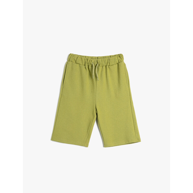 Koton Tie Waist Shorts Basic Pocket Cotton Cotton