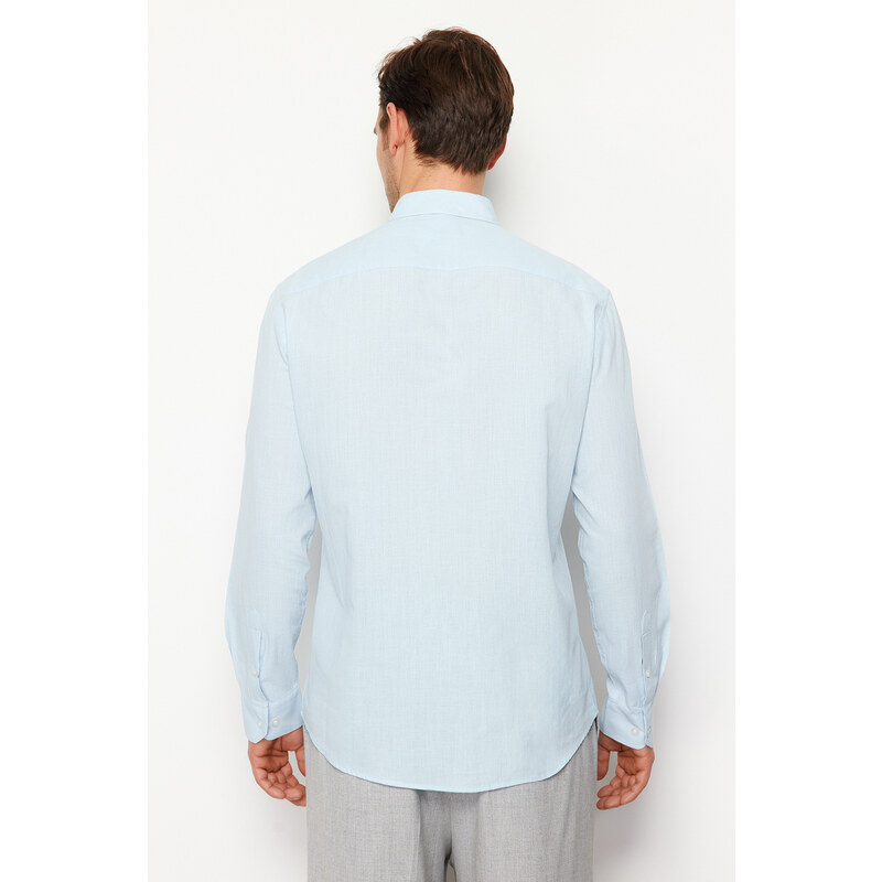 Trendyol Blue Regular Fit 100% Cotton Shirt
