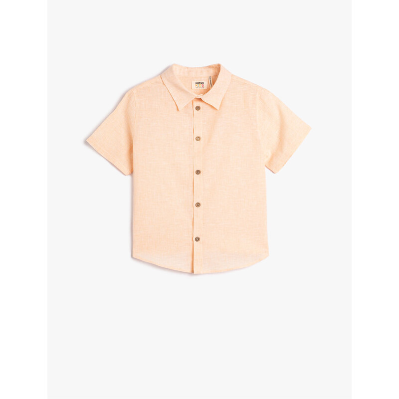 Koton Shirt Short Sleeve Classic Collar