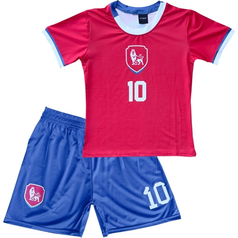Numberoplus Dětský fotbalový dres s potiskem hráče - Czech Republic Schick, (Balení/14ks)