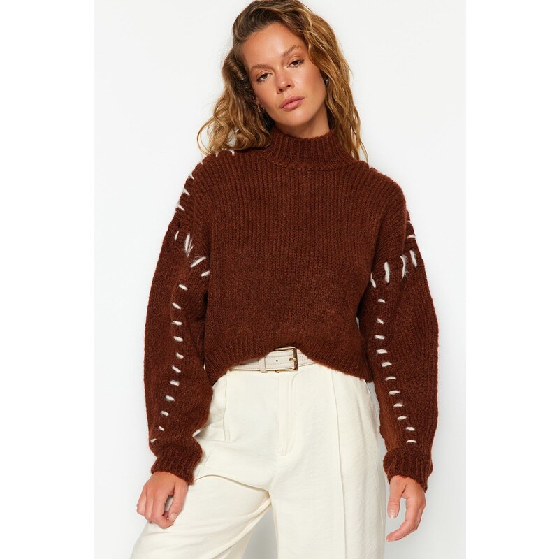 Trendyol Brown Knitwear Sweater