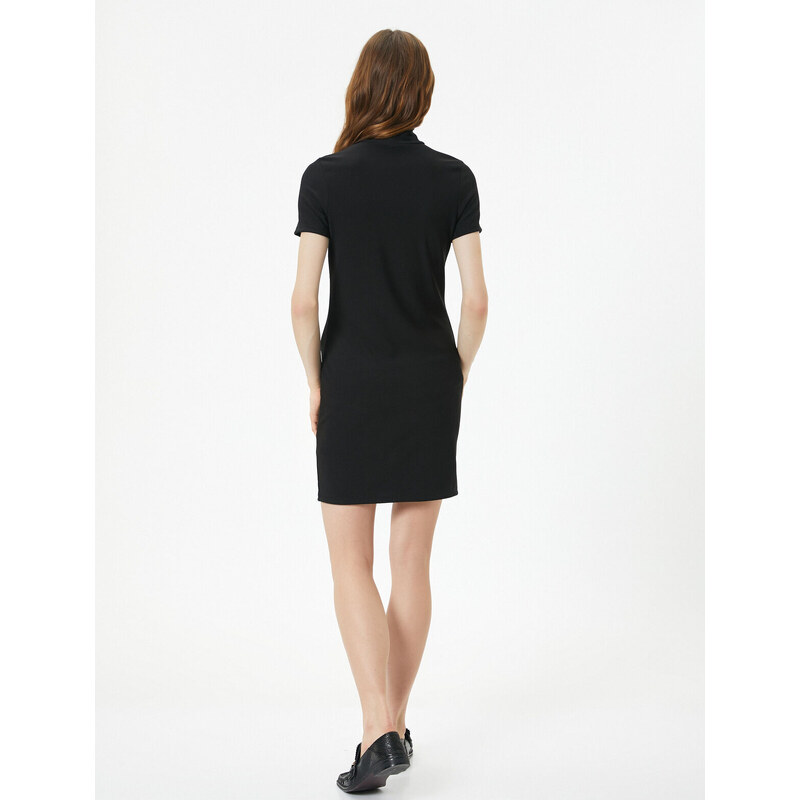 Koton Mini Dress Turtleneck Short Sleeve