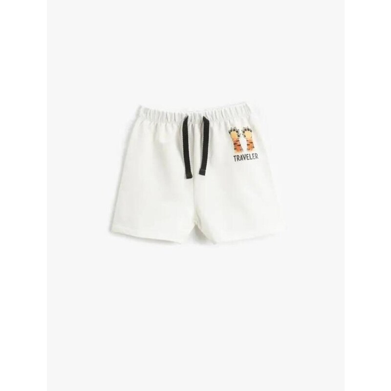 Koton Baby Boy Shorts with Pockets and Tie Waist Textured